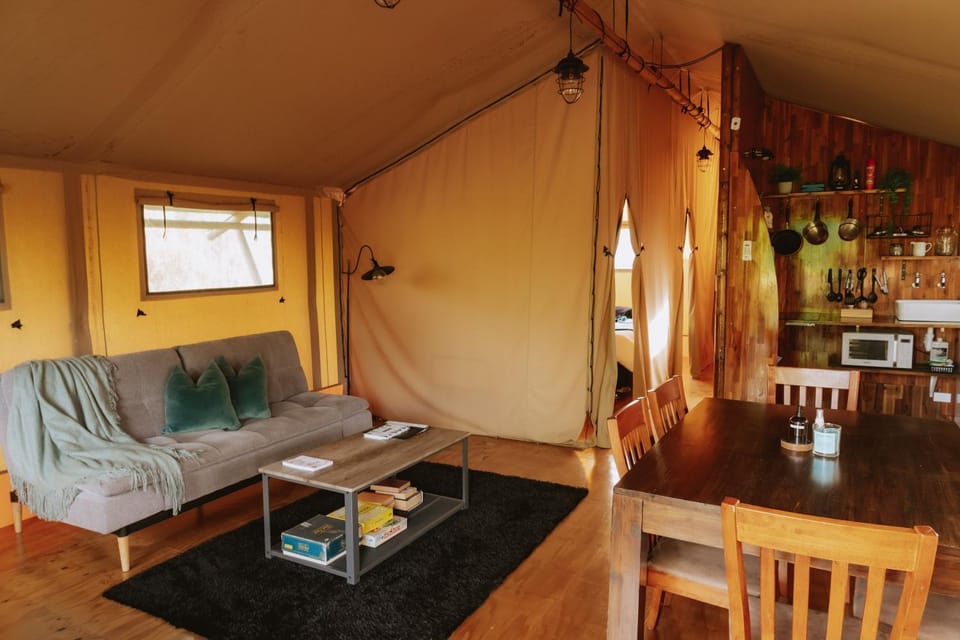 Kitchen or kitchenette, Living room, Dining area