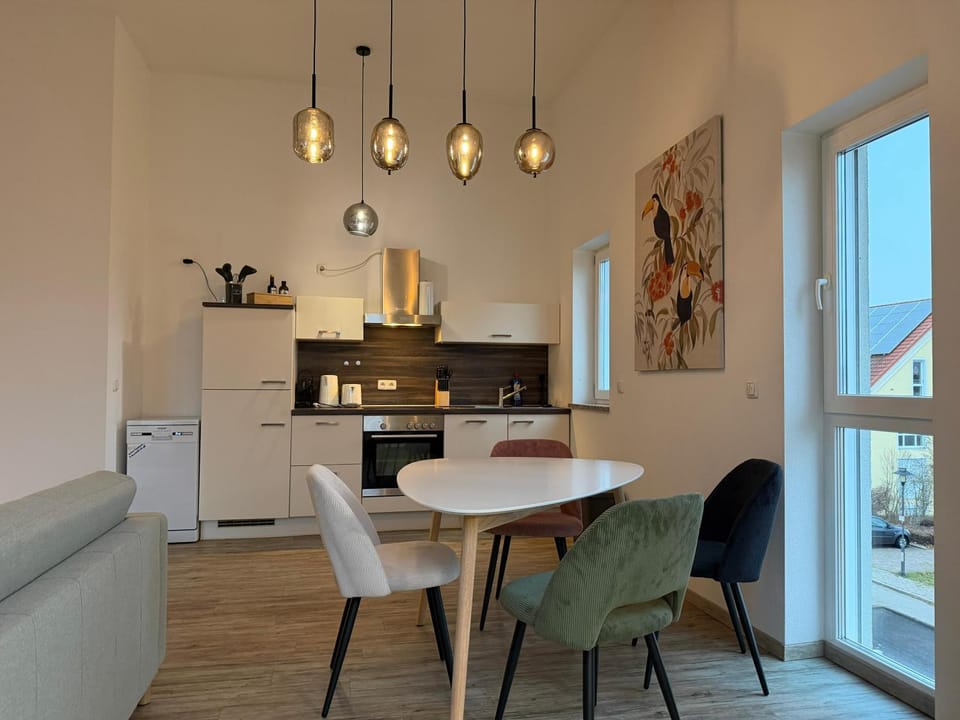 Kitchen or kitchenette, Dining area, stove