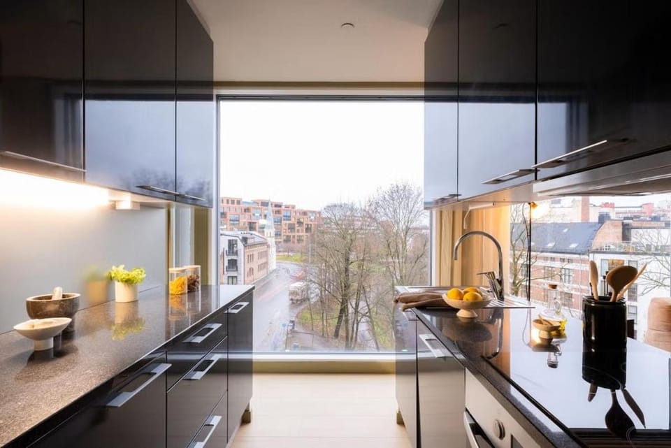 Modern Riverside Retreat Grünerløkka with Balcony Apartment in Oslo