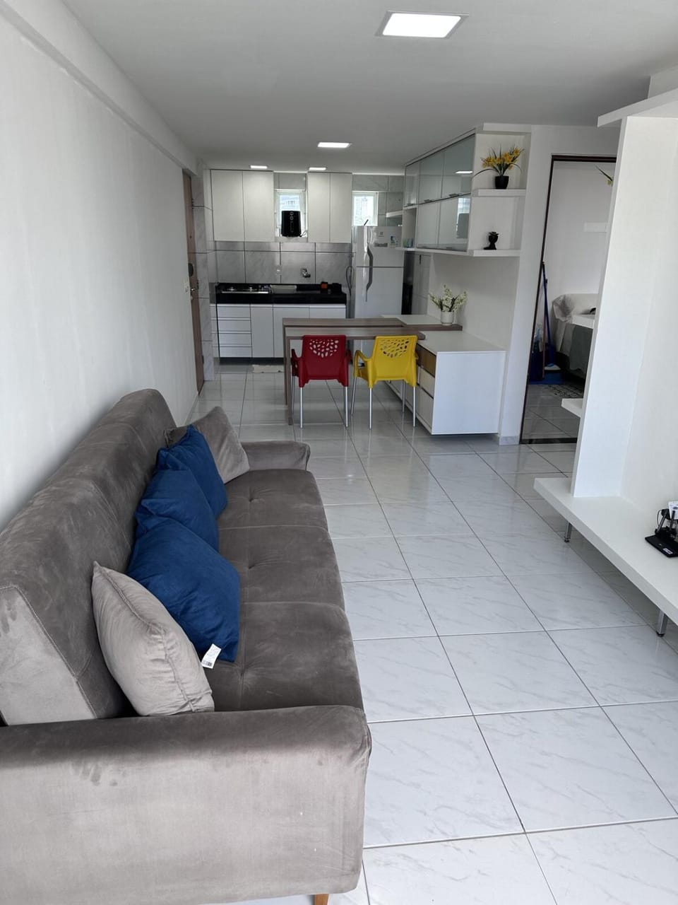 Kitchen or kitchenette, Living room, Seating area