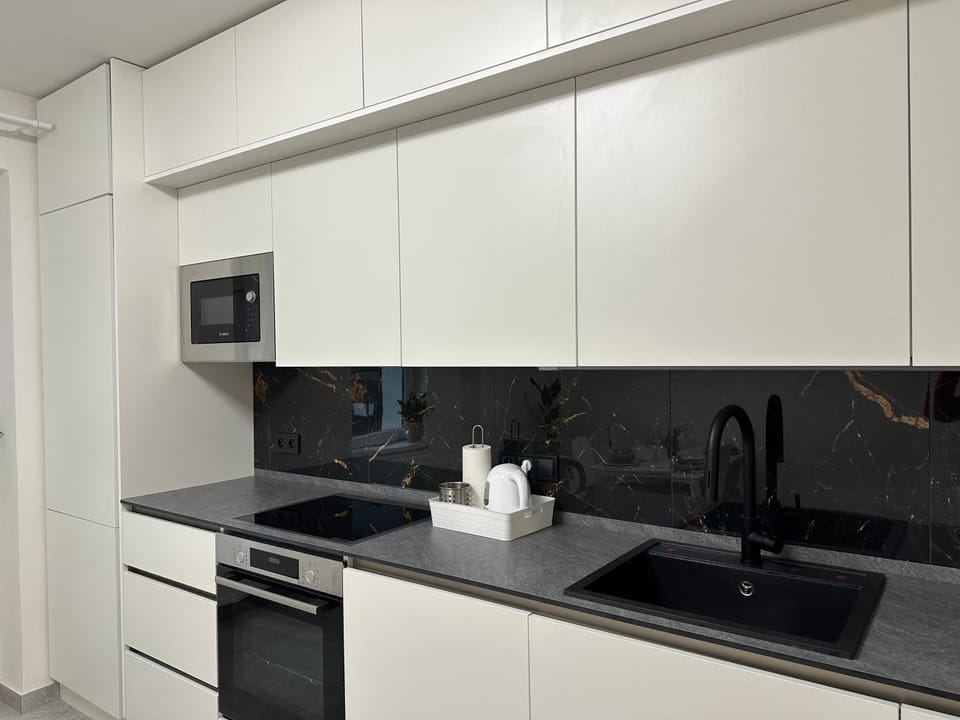 Kitchen or kitchenette, dishwasher, internet, internet, oven, stove