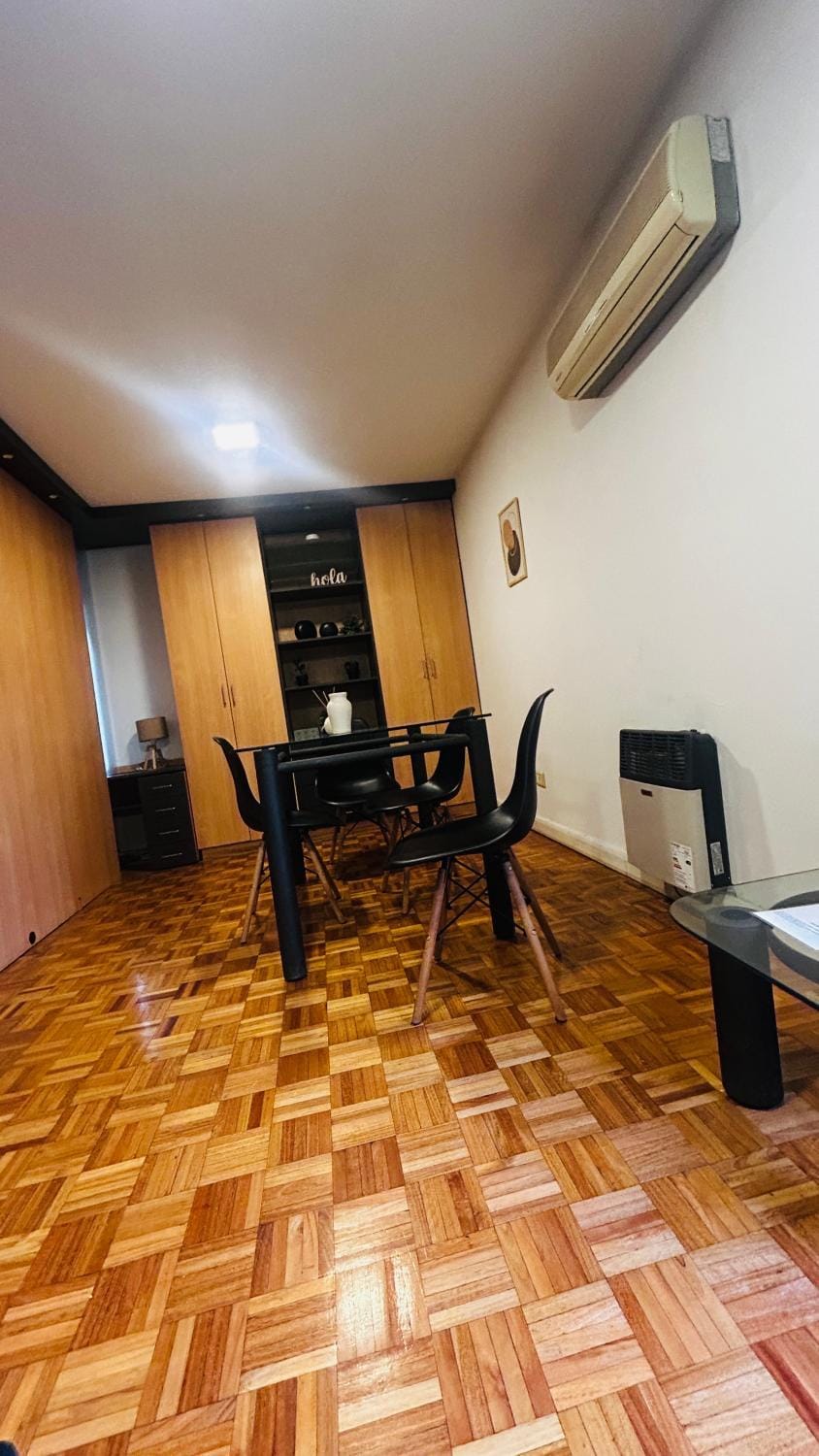 Living room, Seating area, Dining area, air conditioner