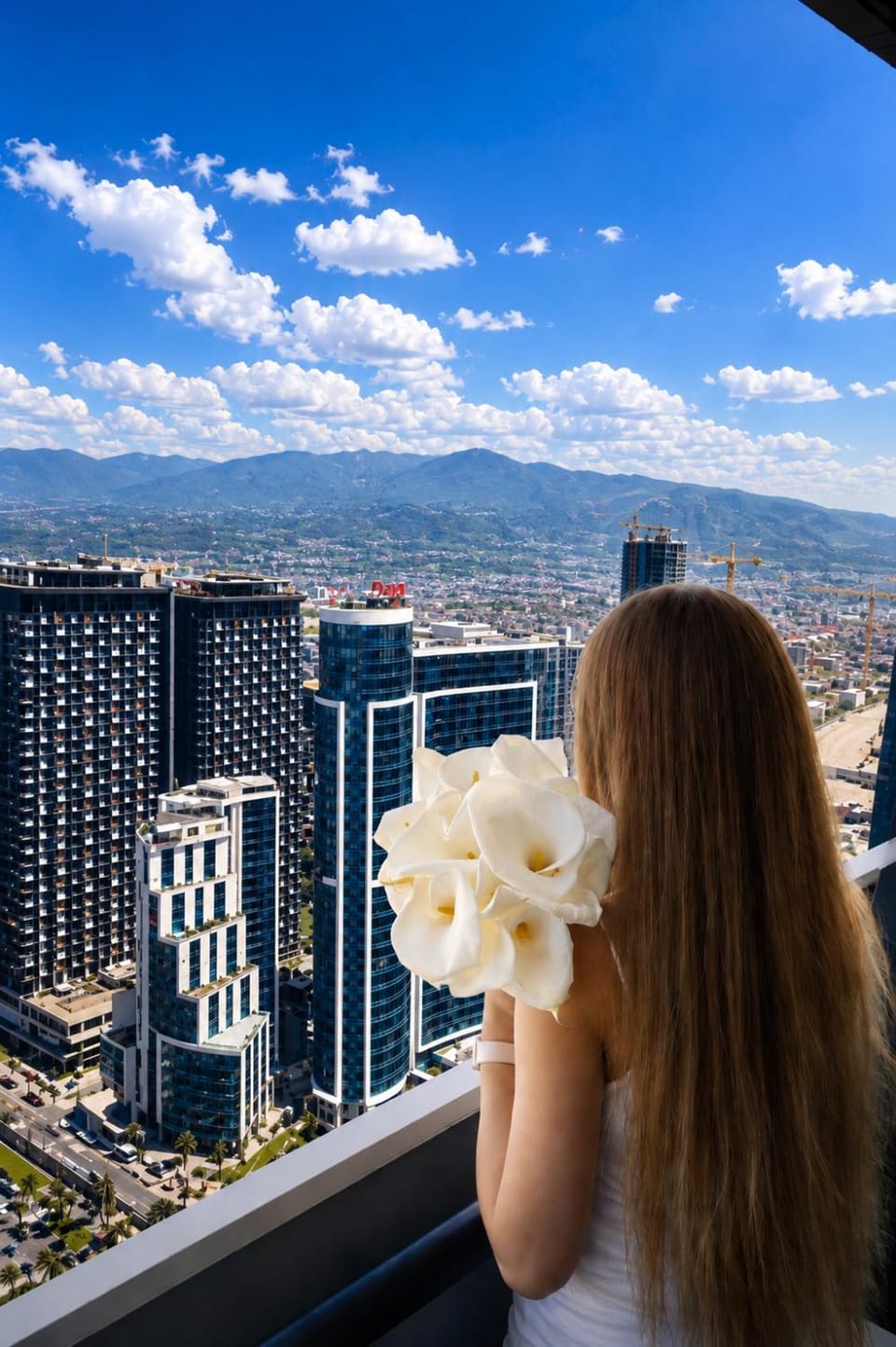 Day, People, Natural landscape, Bird's eye view, View (from property/room), Balcony/Terrace, City view, Mountain view, group of guests