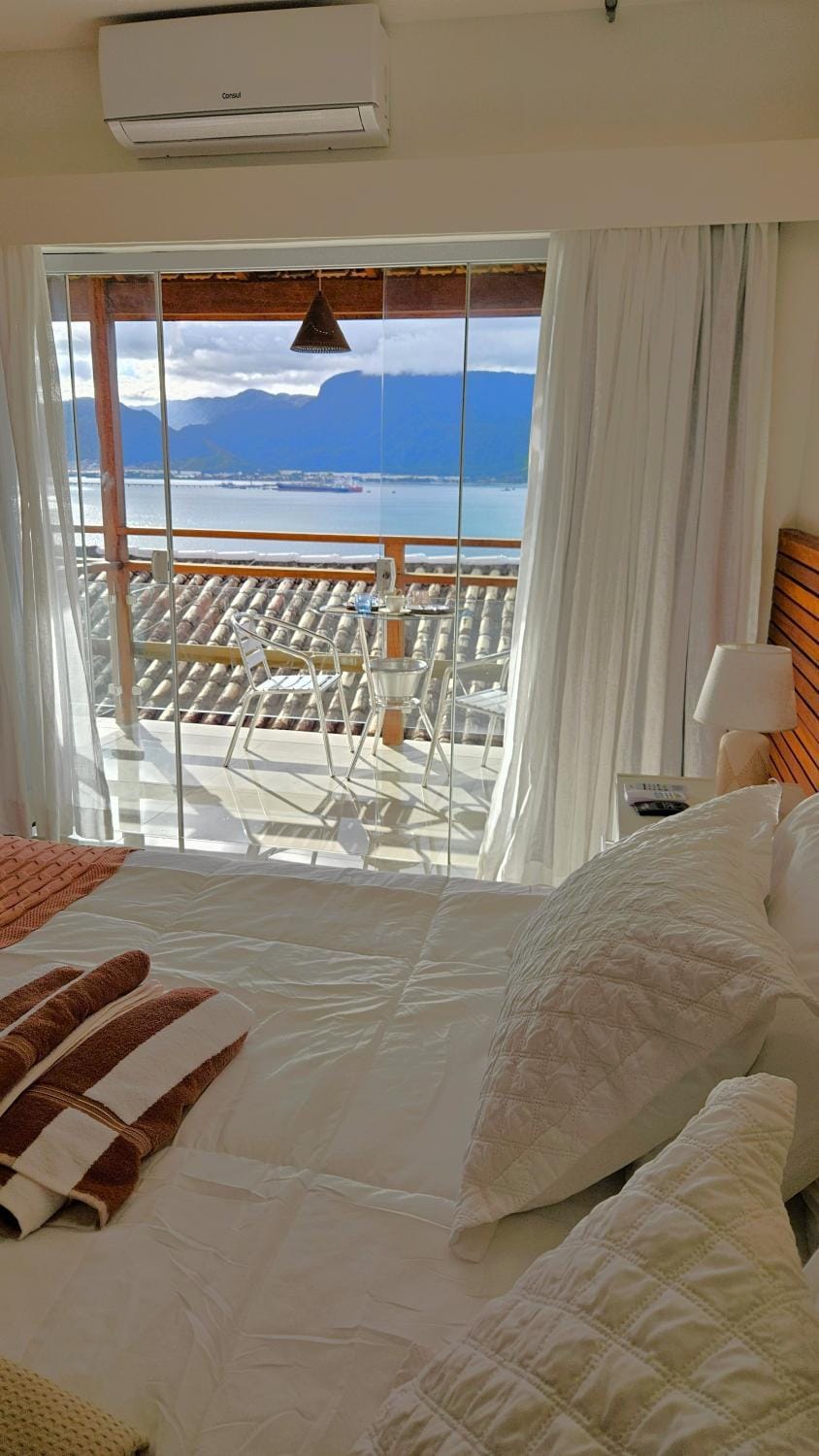 Flat com Vista Espetacular para o Mar a 600m da Praia Apartment in Ilhabela