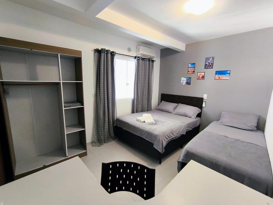 Bed, Photo of the whole room, Bedroom, wardrobe, air conditioner