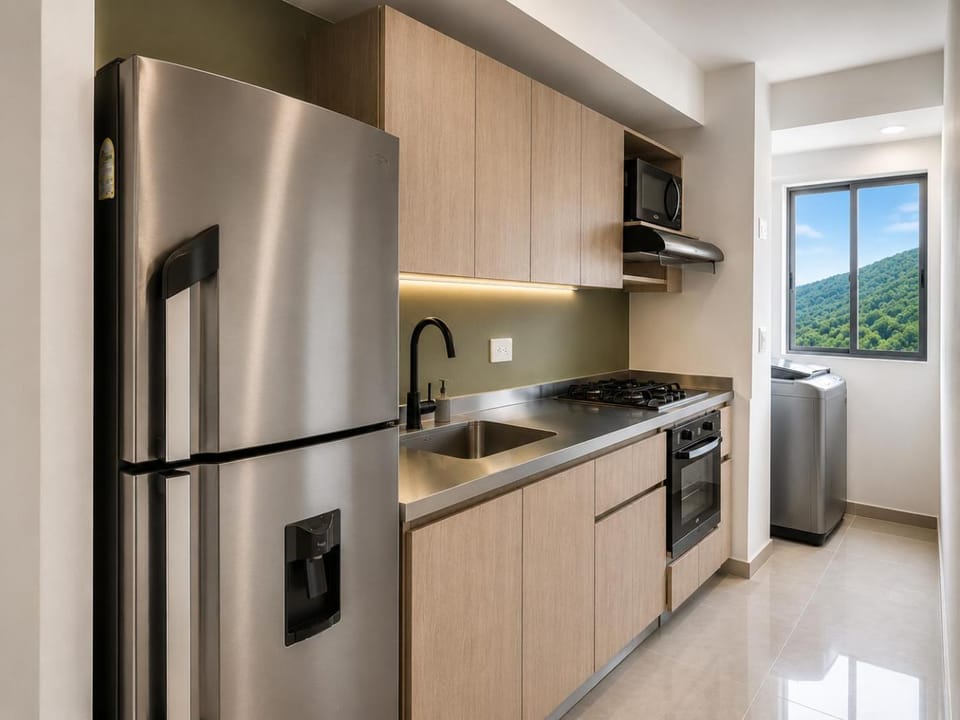 Quiet space near Nórdica with parking Apartment in Bello