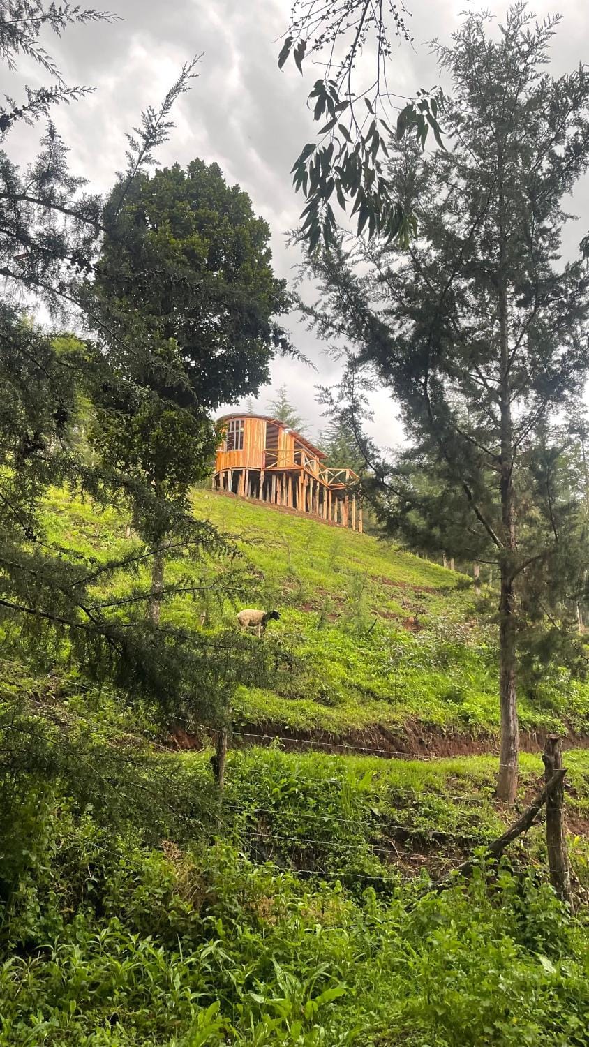 Romantic Forest Cabin, Jacuzzi & Mt Kenya and River Views Cabin in Kenya