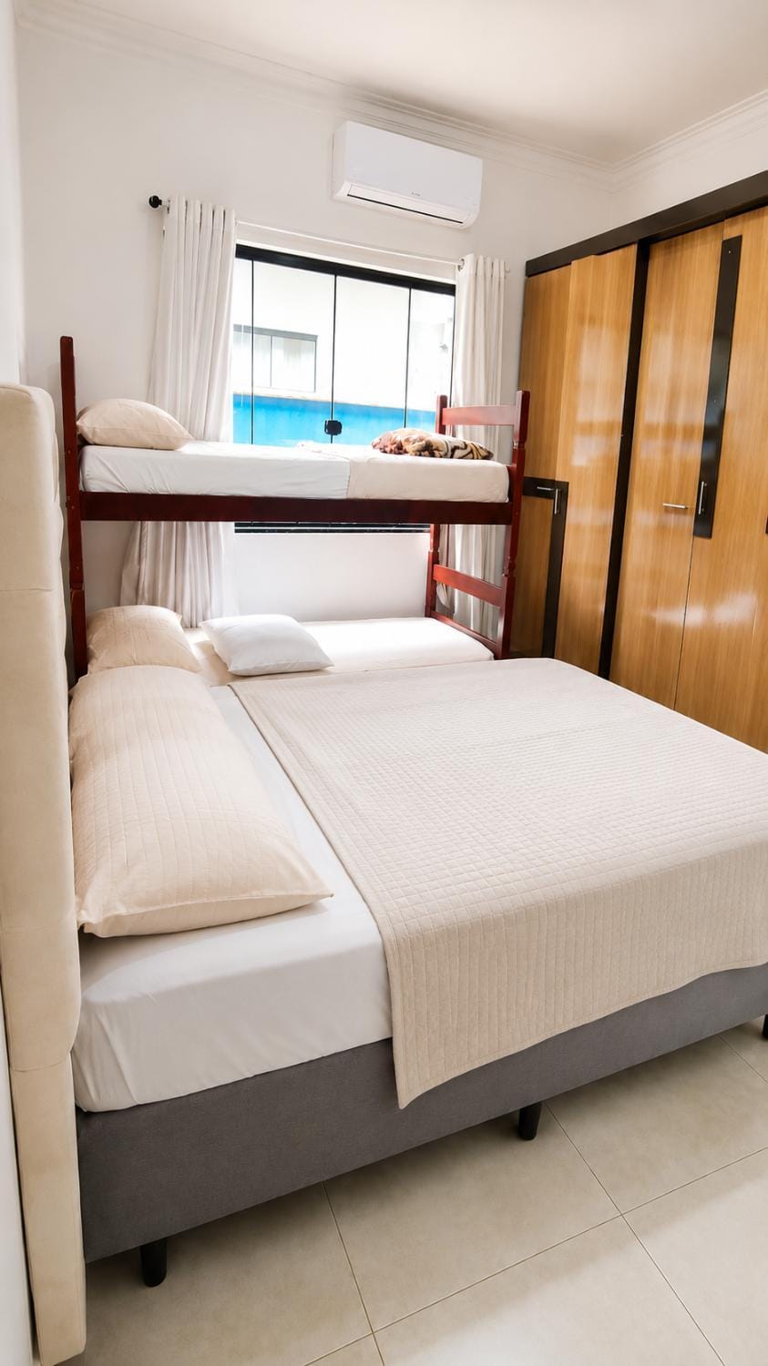 Bed, Photo of the whole room, Bedroom, wardrobe