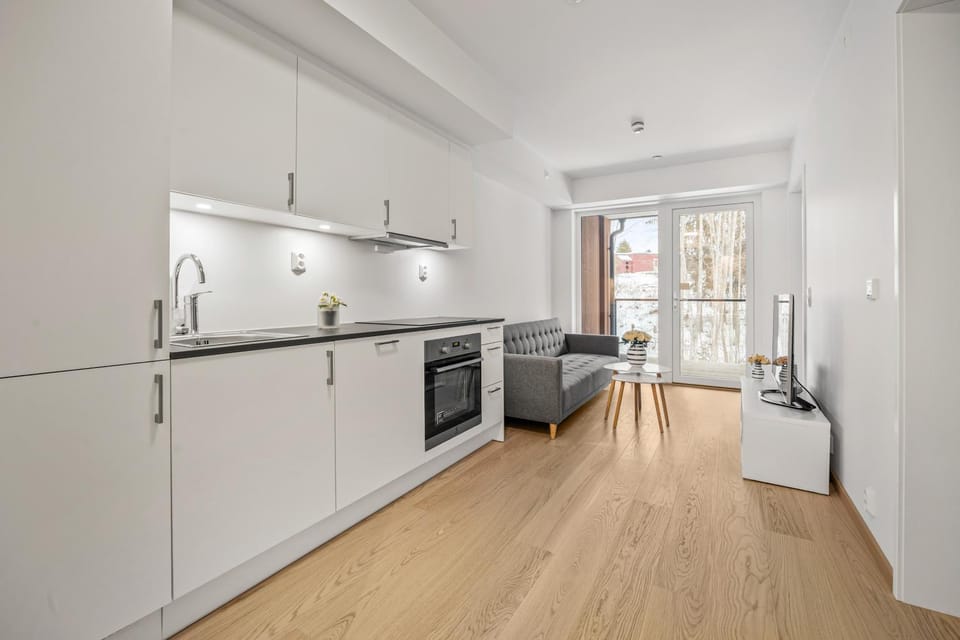 Living room, kitchen