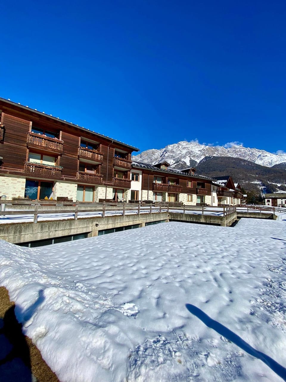 Property building, Natural landscape, Winter, Mountain view