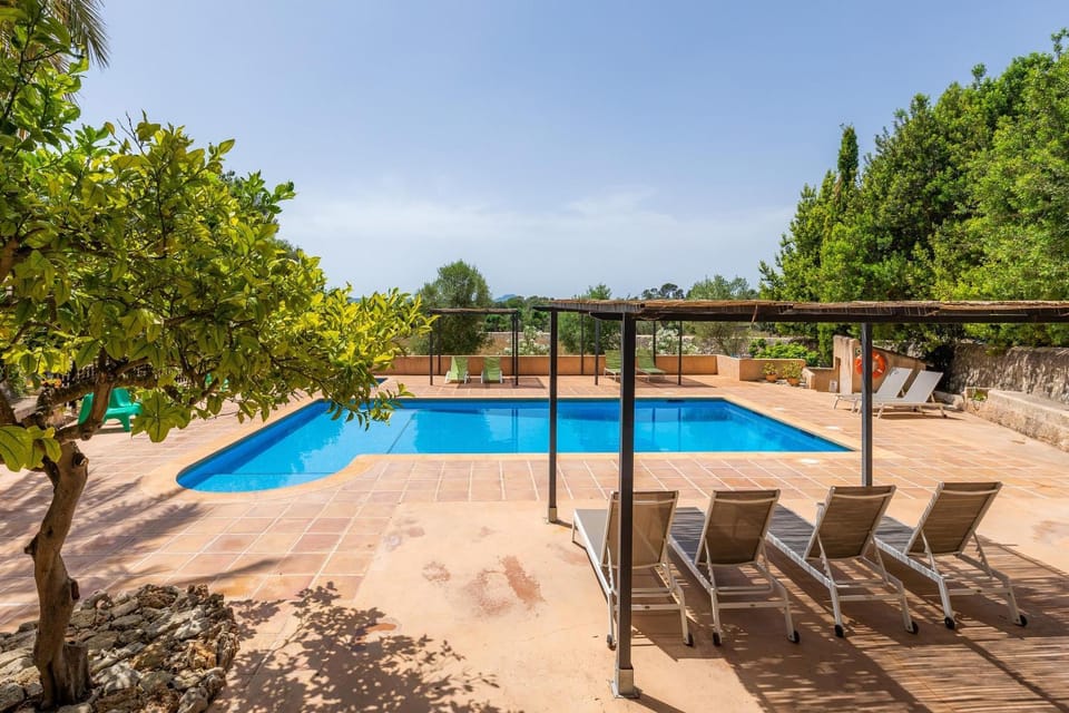 Property building, Living room, Swimming pool