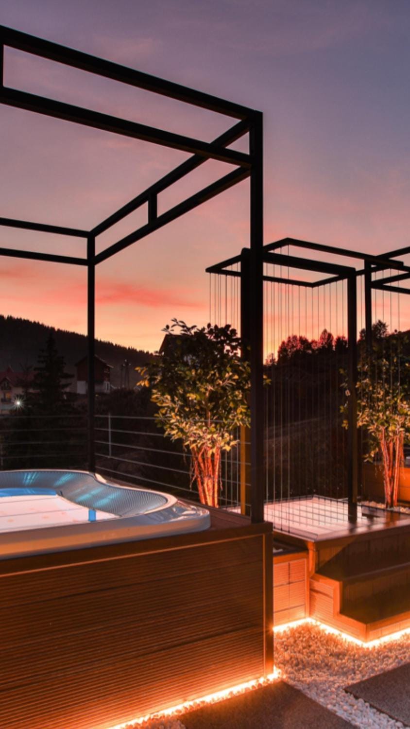 Hot Tub, Sunset