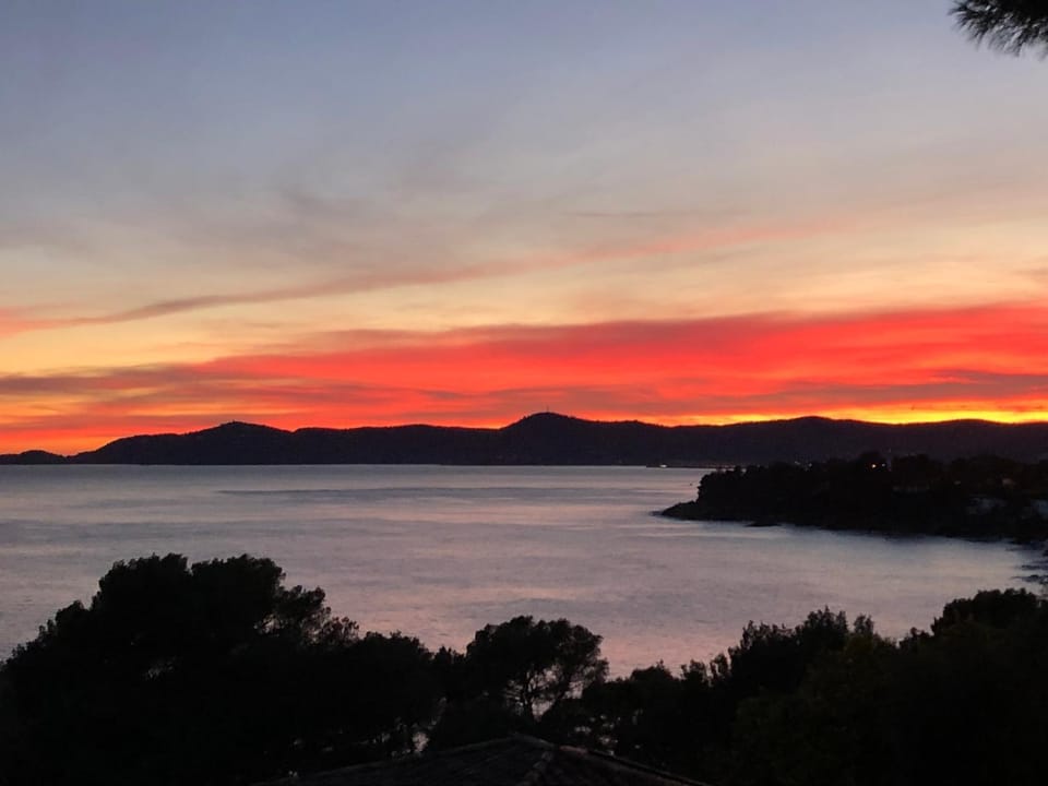 Natural landscape, Sea view, Sunset