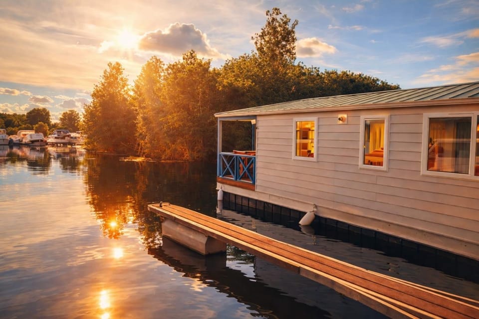 Property building, Natural landscape, Lake view, River view, Sunrise, Sunset