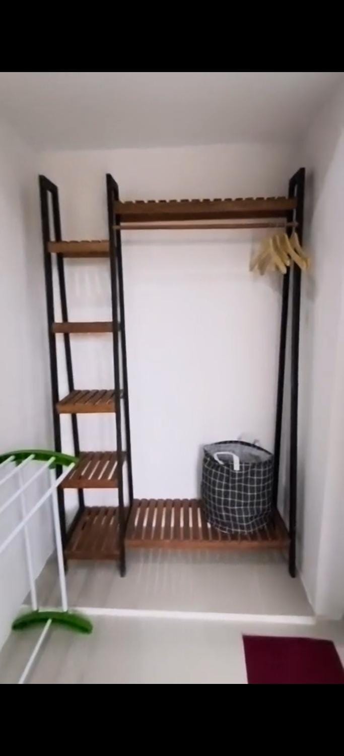 Bedroom, bunk bed, wardrobe