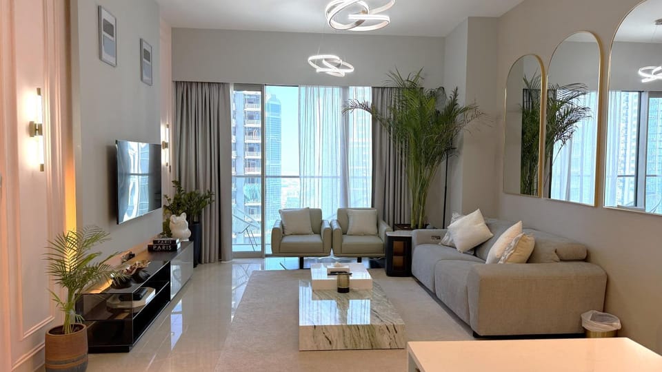 Living room, Seating area, City view, City view