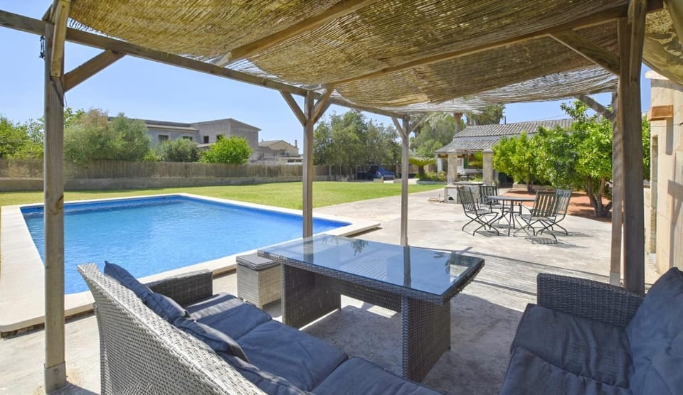 Property building, Living room, Swimming pool