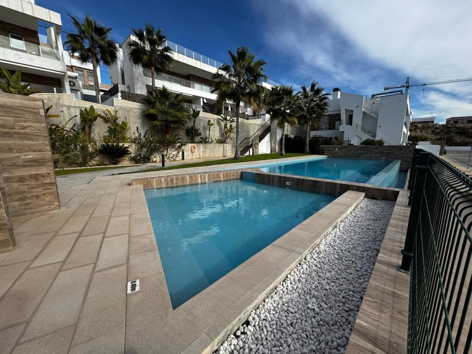 Bright apartment with a large terrace and garden in Finestrat Apartment in Marina Baixa