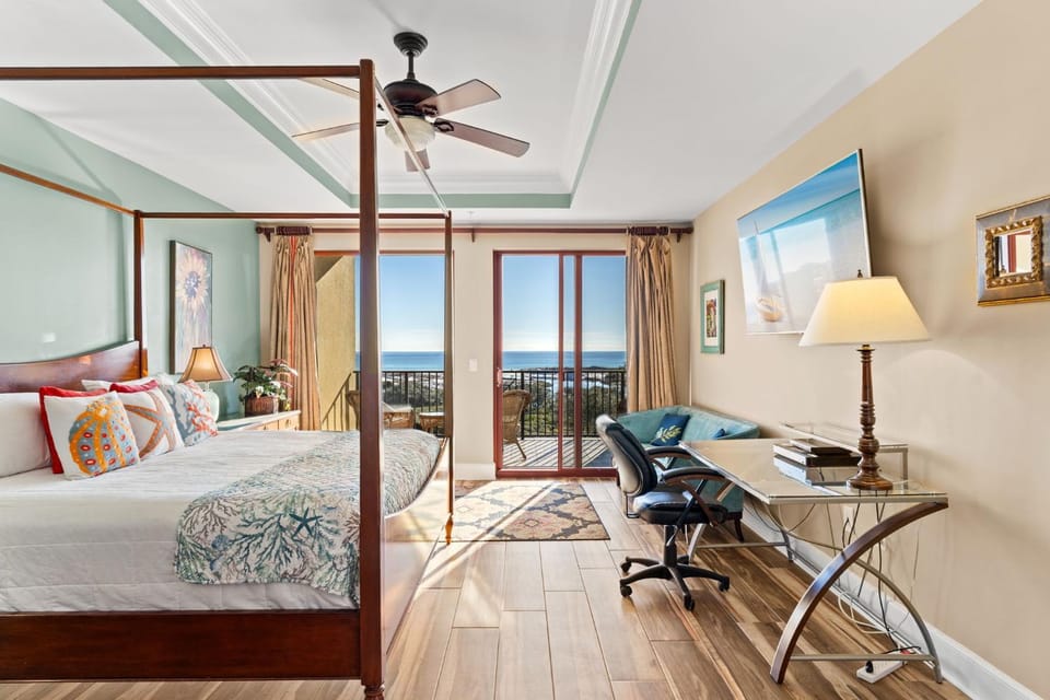 Bed, Day, View (from property/room), Balcony/Terrace, Seating area, Bedroom, Sea view, furniture