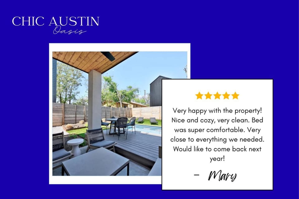 East Austin 5BR w Private Pool Rooftop & Views House in Austin