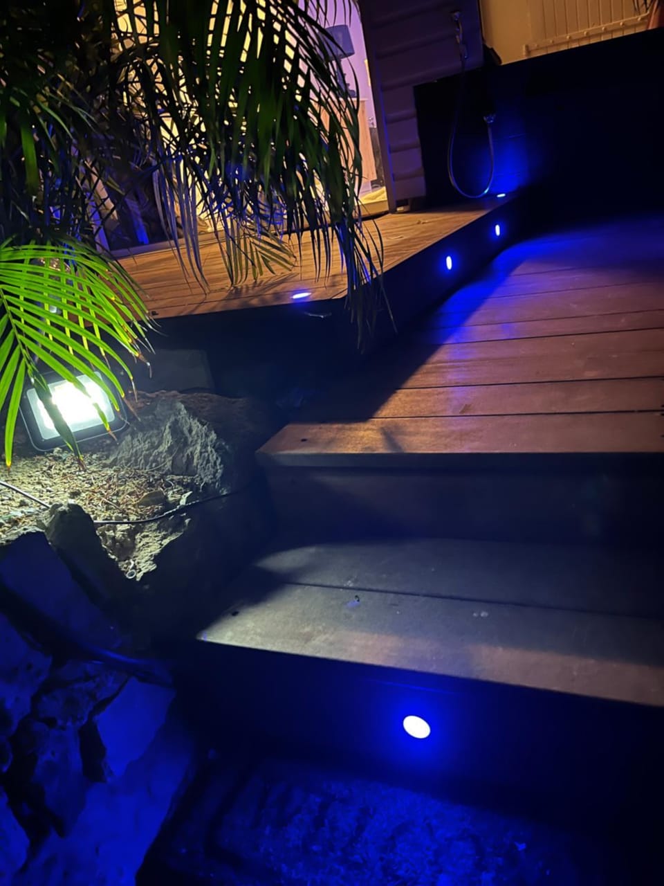 Property building, Patio, Facade/entrance, Night