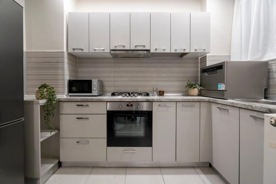 Kitchen or kitchenette, stove, toaster