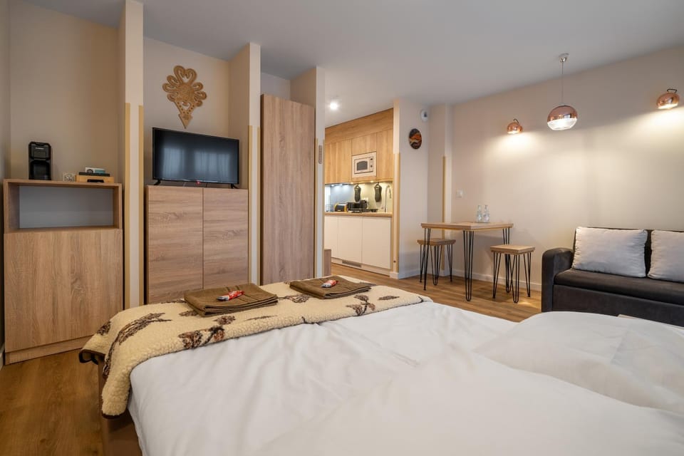 Bed, TV and multimedia, Living room, Photo of the whole room, Seating area, Bedroom, wardrobe