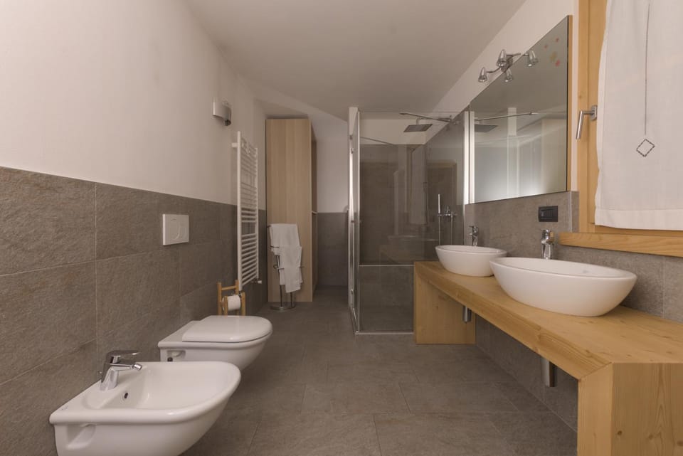Bathroom, towels, wardrobe, washing machine