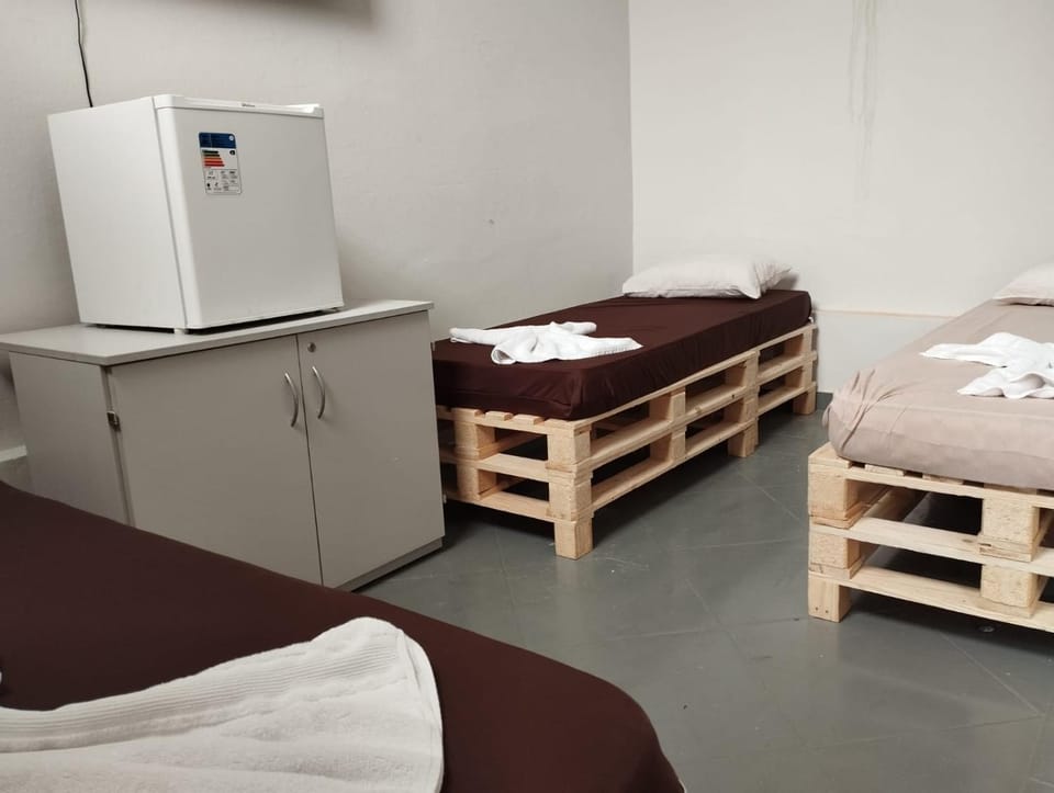 Bedroom, locker, minibar