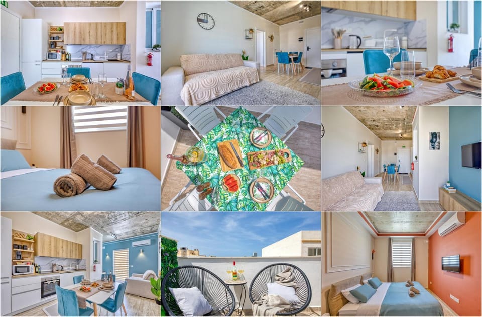 Bed, TV and multimedia, Balcony/Terrace, Kitchen or kitchenette, Living room, Photo of the whole room, Seating area, Bedroom