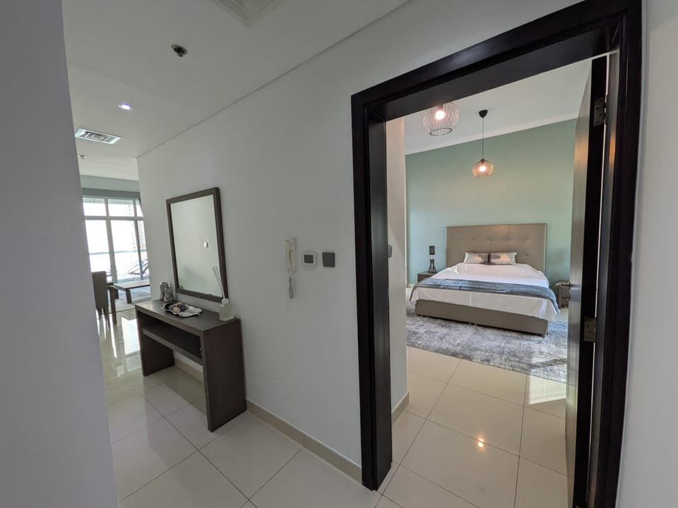 Superb Marina Views, Entire 1BR Apartment - Atlantic Towers next to Marina Mall Apartment in Dubai