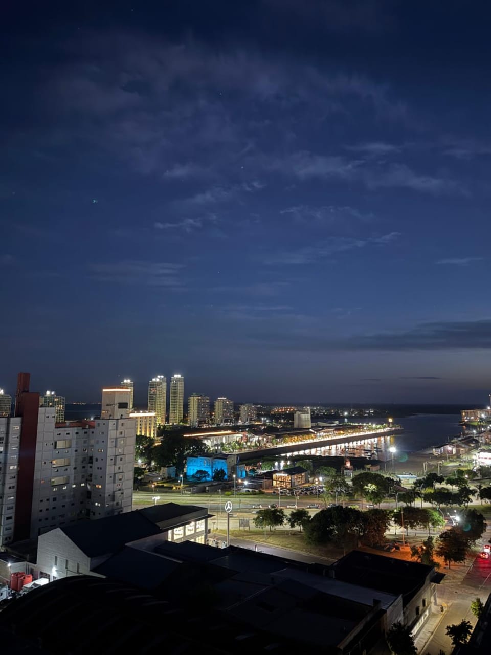 Night, Bird's eye view, City view, River view