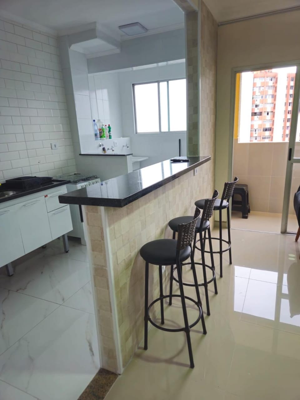 Apê Mobiliado Vista do Mar, Ótima Localização Apartment in Santos