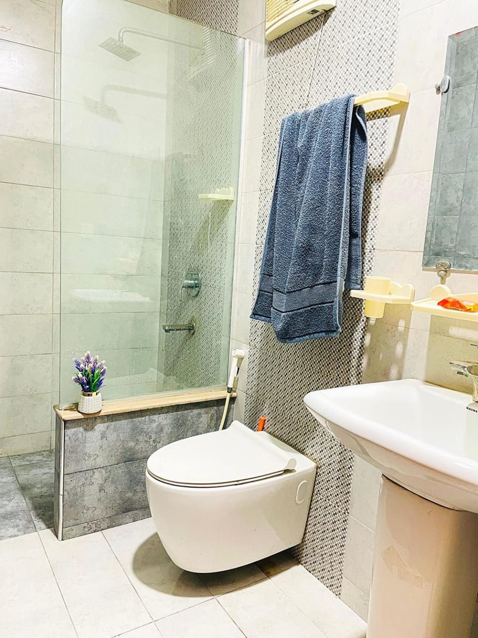 Shower, Toilet, Bathroom, towels