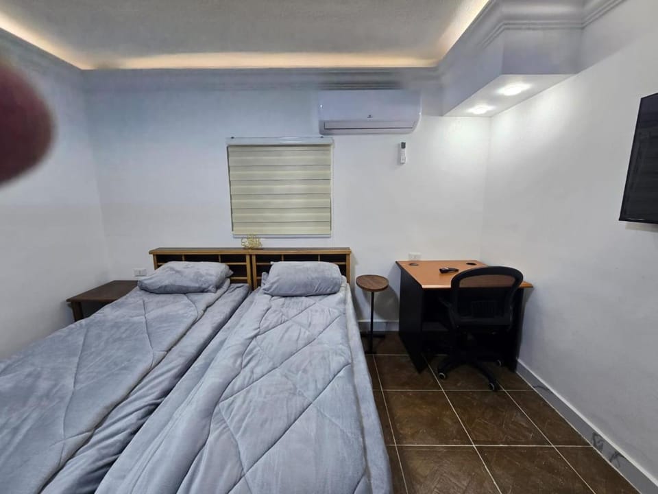 Bed, TV and multimedia, air conditioner