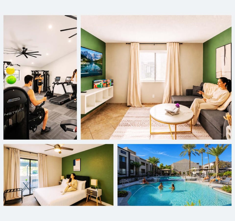 Prime Location Pool Gym Balcony Parking Washer and Dryer Apartment in Scottsdale