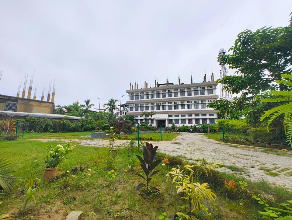 Property building, Garden view