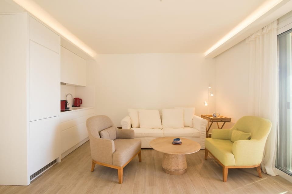 Living room, kitchen