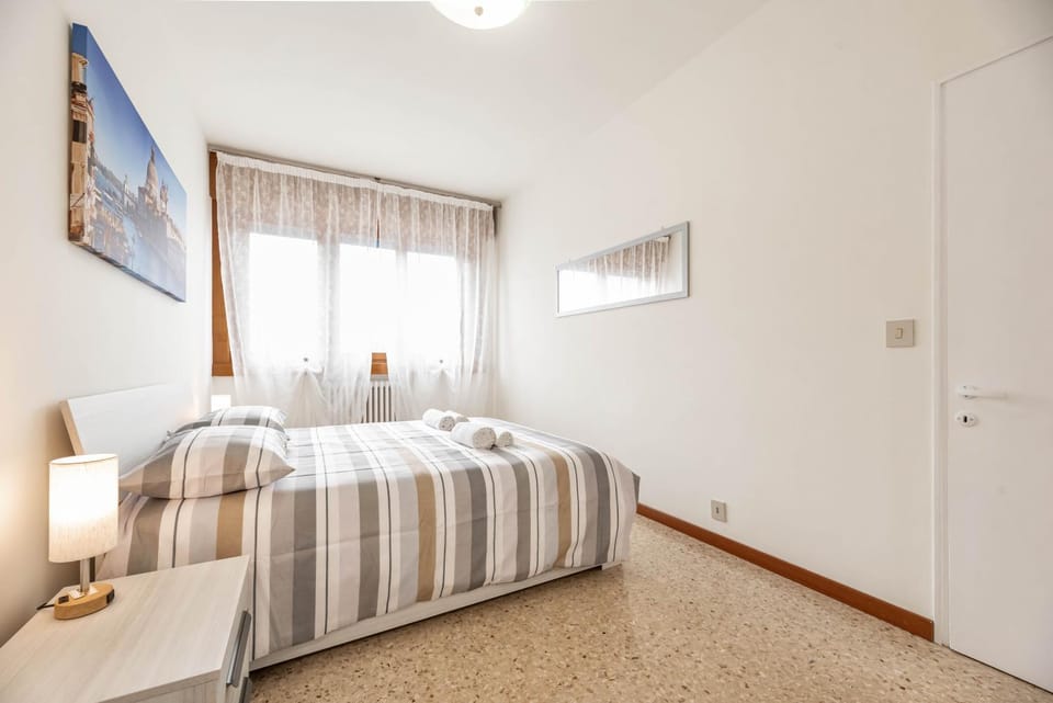 Bed, Bedroom, furniture, heating, towels, wardrobe, air conditioner