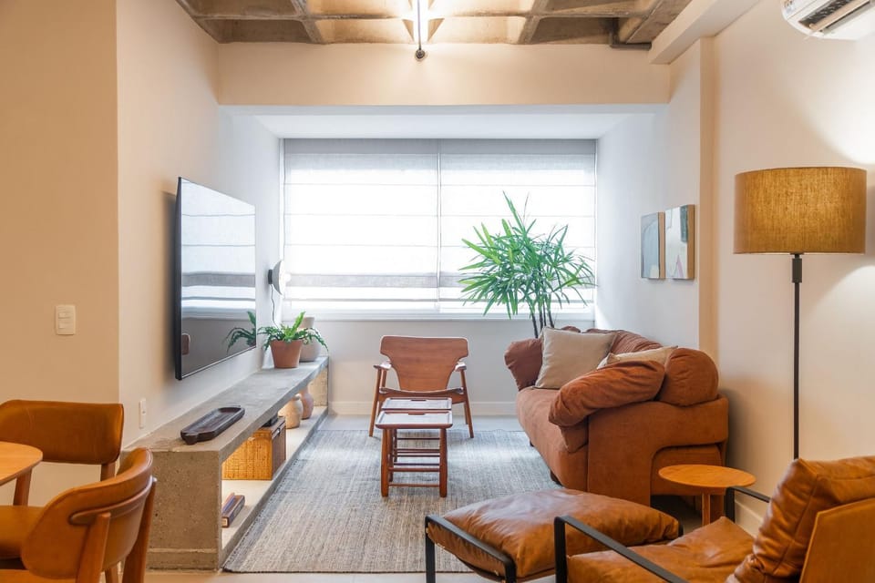 Living room, Seating area, air conditioner