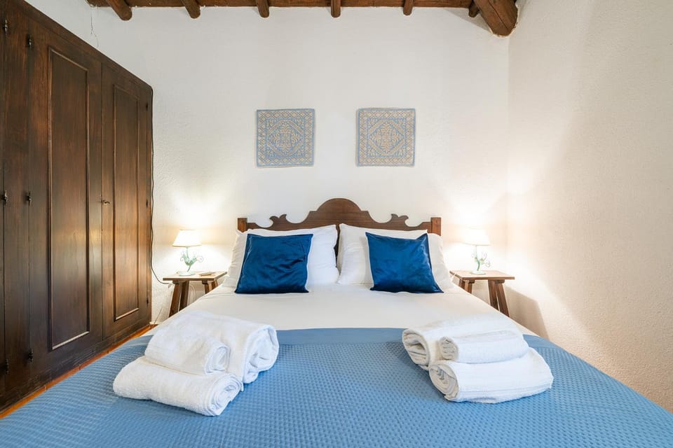 Bed, Photo of the whole room, Bedroom, towels, wardrobe