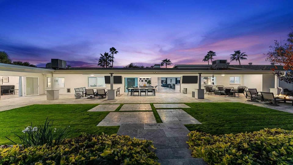Property building, Garden view