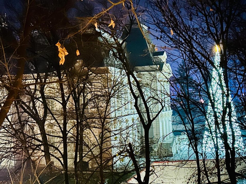 Window to the Christmas market Apartment in Craiova