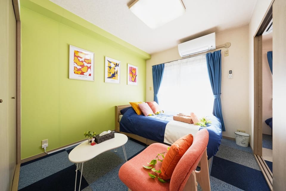 Bed, Bedroom, air conditioner