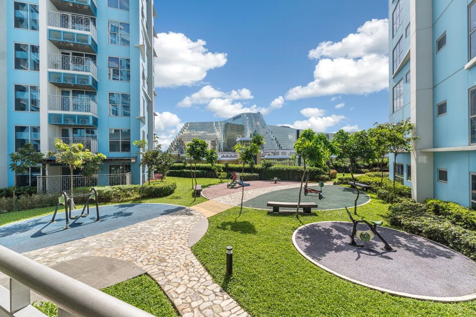 Property building, Natural landscape, Children play ground, Garden, Garden view