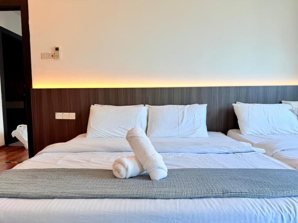 Bed, Bedroom, hair dryier, wardrobe, air conditioner