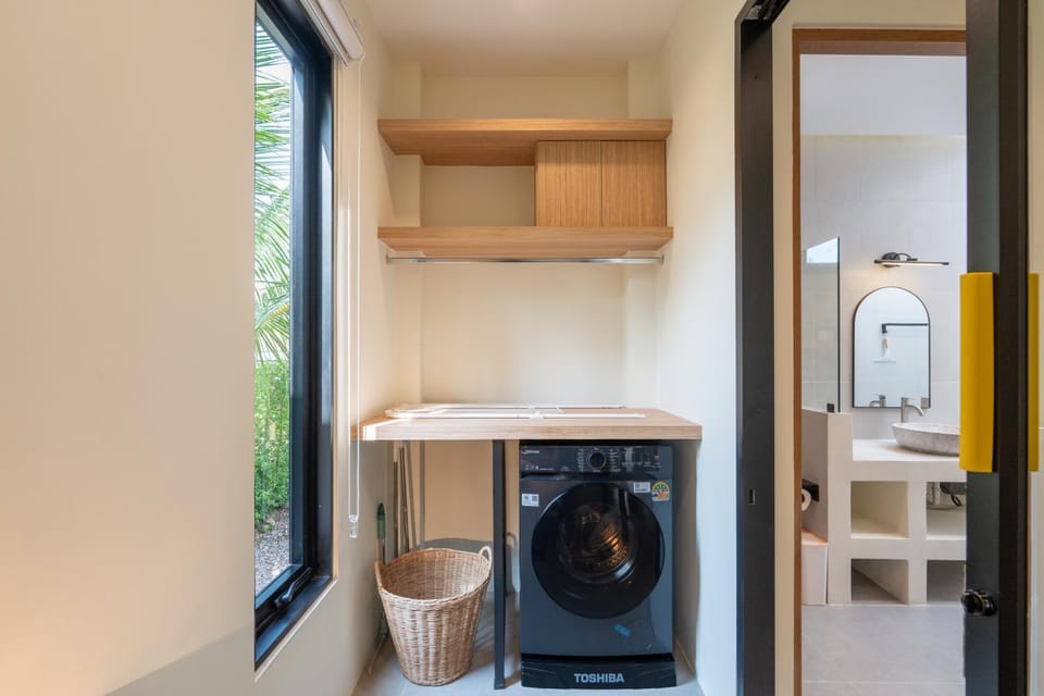 storage, laundry, washing machine
