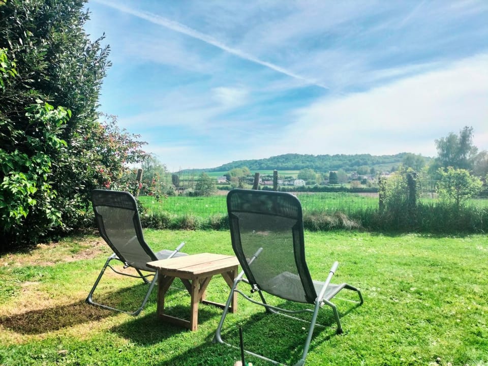 Mountain view, sunbed