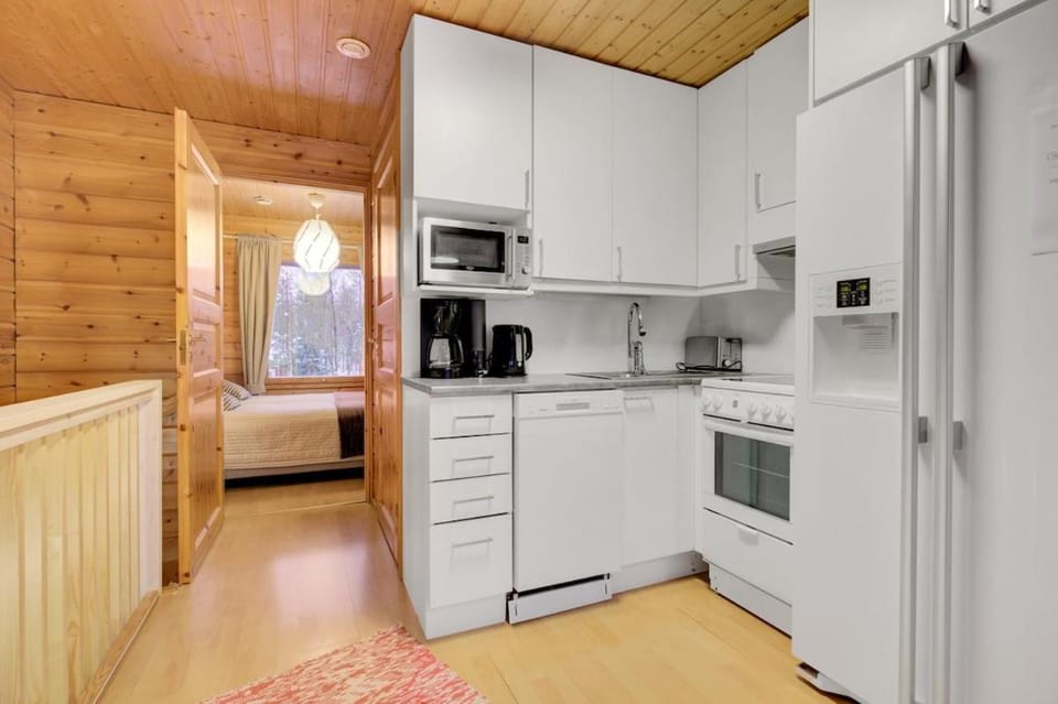 Kitchen or kitchenette, toaster