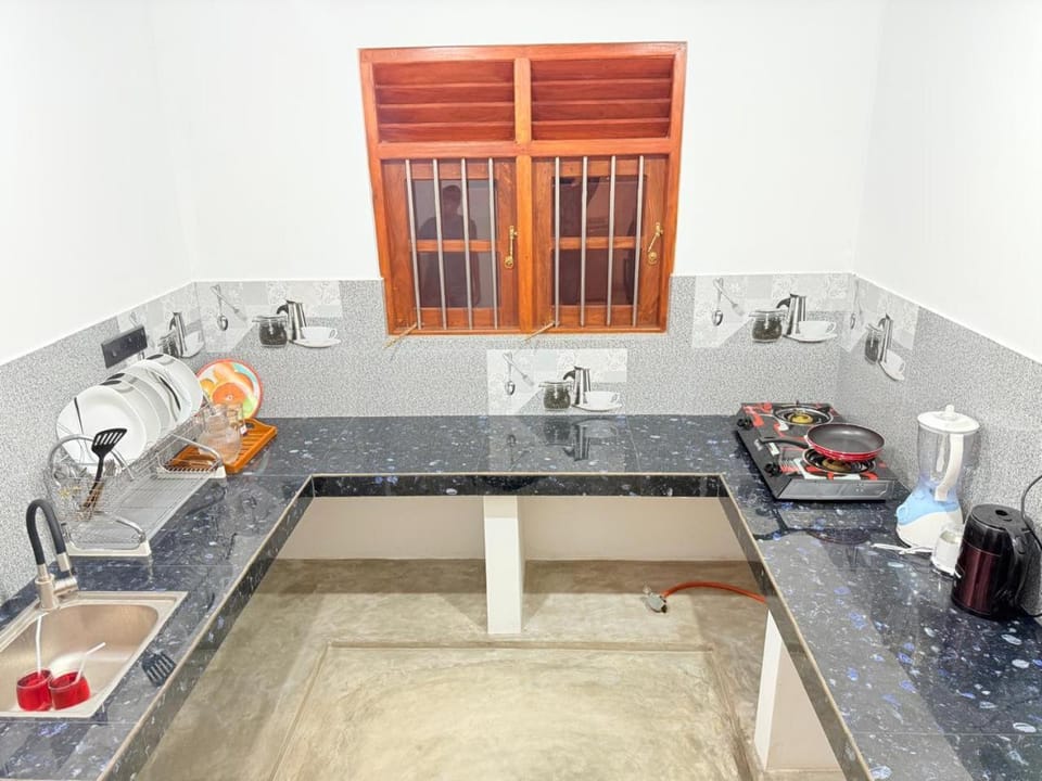 Kitchen or kitchenette, toaster